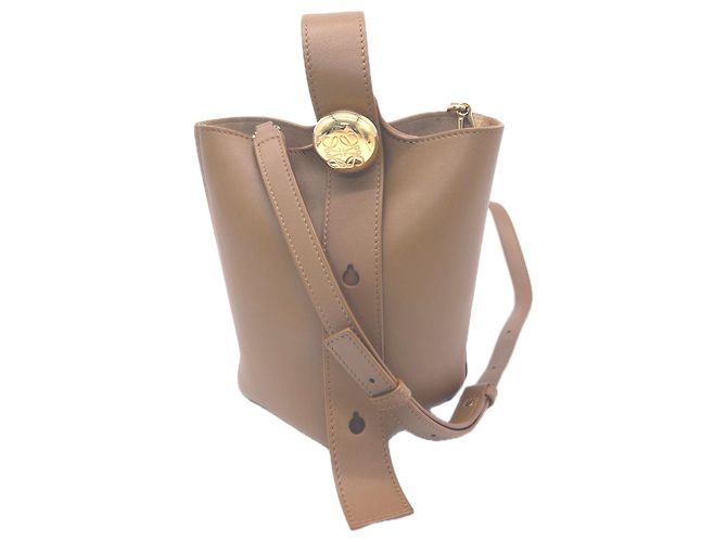 Loewe Pebble Bucket Mini Handtasche Braun