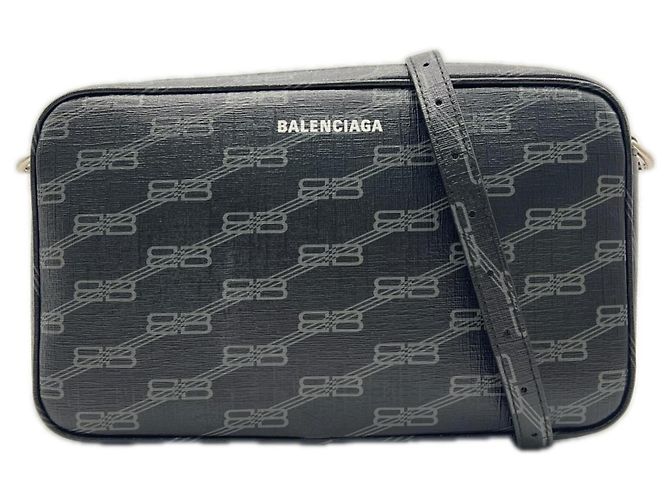 Borsa a tracolla Balenciaga BB Monogram Marrone Nero