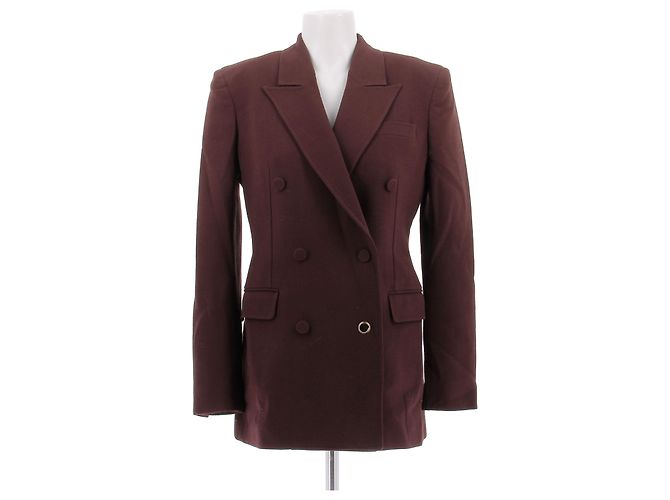 Gabriela Hearst Cashmere Blazer Bordeaux