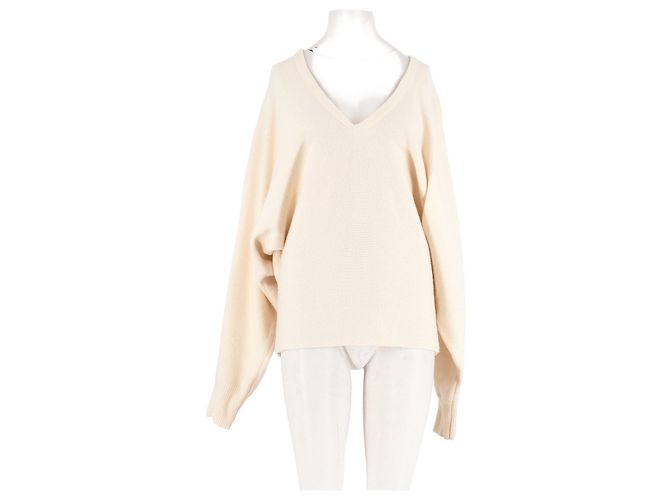 Autre Marque Jersey de lana blanca Blanco