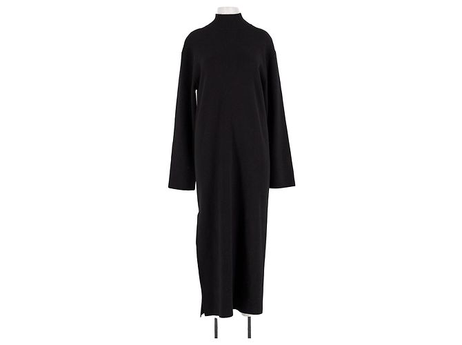 Autre Marque Robe midi noire Black