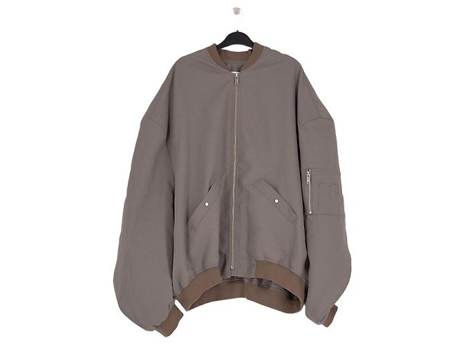 Autre Marque THE FRANKIE SHOP Kurze graue Bomberjacke