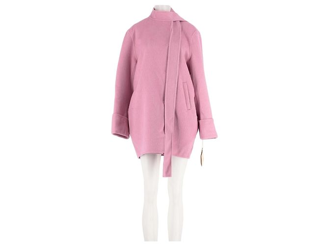 Autre Marque NANA JACQUELINE Pink Wool Coat M