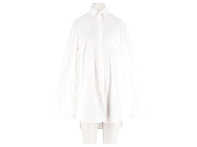 Autre Marque Camicia di cotone bianca Bianco