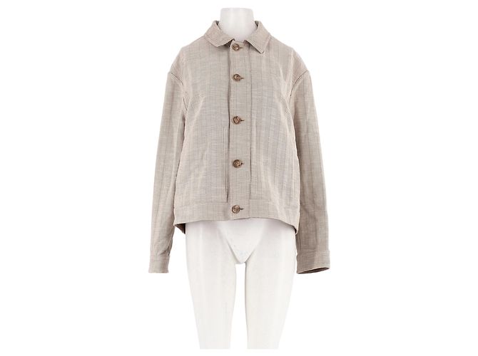 Autre Marque Chaqueta de algodón beige FALCONERI L