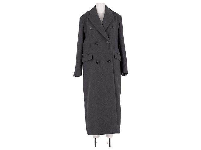 Autre Marque MARCELA LONDON Long Grey Wool Coat M