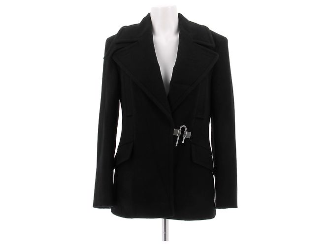 Cappotto in lana nero Givenchy Taglia 38