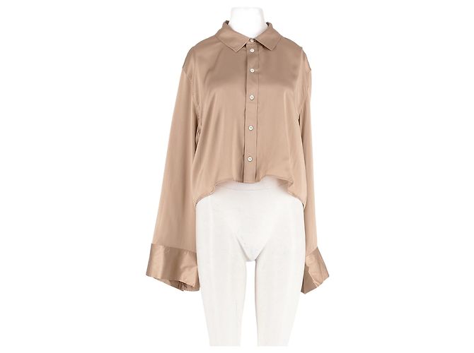 Camicia di seta beige Frame Denim