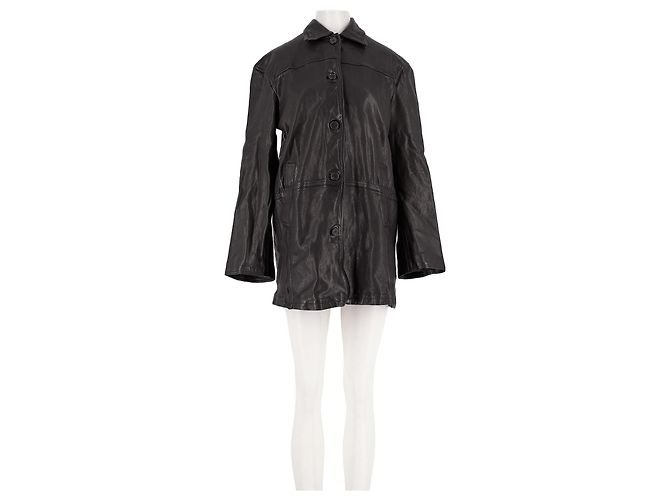 Autre Marque H&M STUDIO Mittellanger schwarzer Mantel