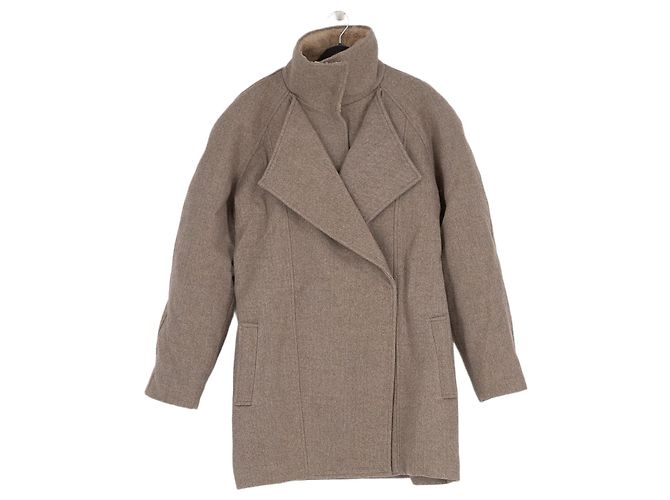 Autre Marque Beiger mittellanger Mantel