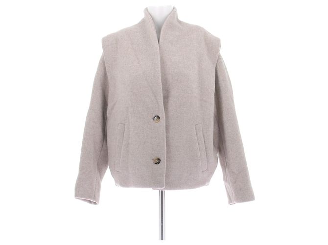 Isabel Marant Wollmantel beige Größe 36
