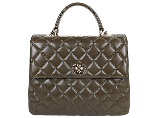 Chanel Trendy CC Large Khaki Marron