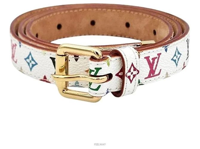 Louis Vuitton Cinturón Multi Blanco