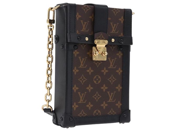 LOUIS VUITTON Monogram Pochette Trunk Vertical Shoulder Bag M63913