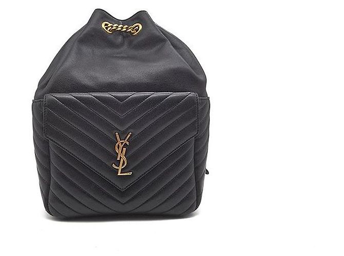 Saint Laurent Monogram Joy Backpack Black