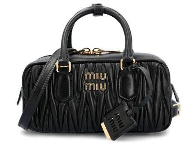 Miu Miu Borsa a tracolla e Tote Matelassé Nera Nero