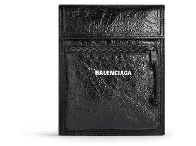 Balenciaga Explorer Small Strap Pouch Black