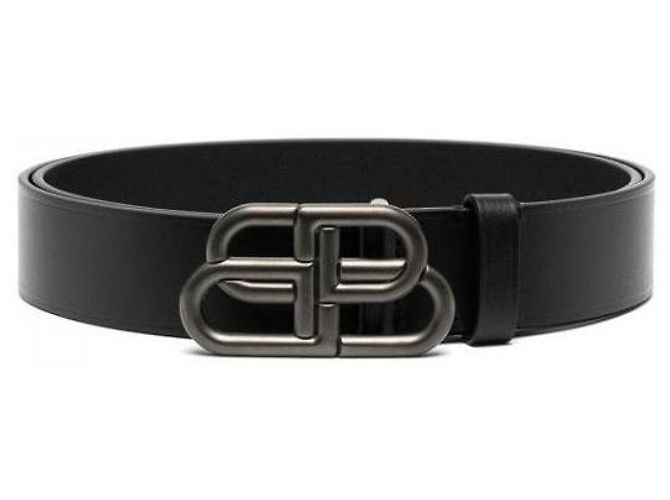 Balenciaga Breiter Gürtel Schwarz