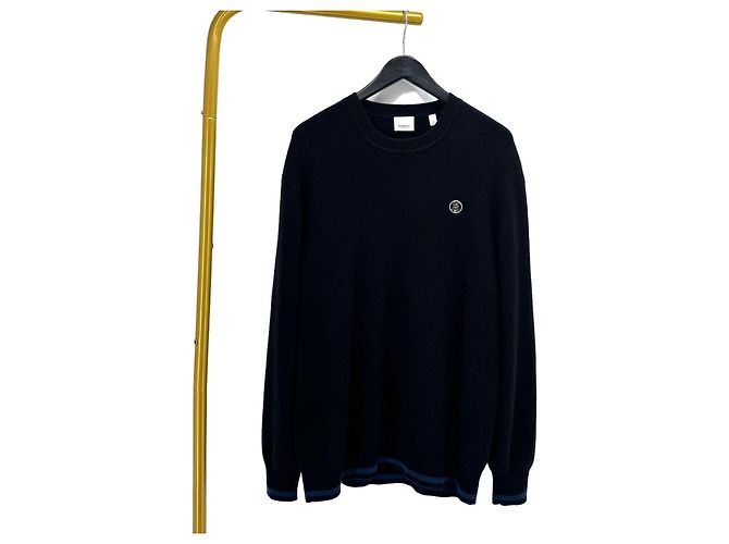 Burberry Strickpullover aus Kaschmir-Mischung Schwarz