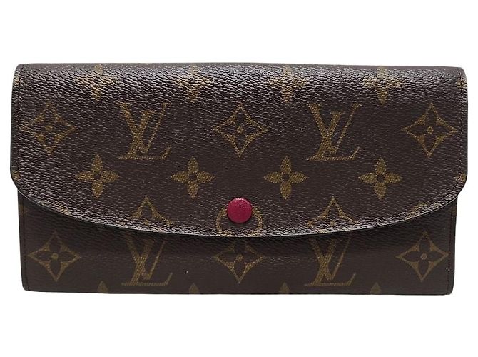 Louis Vuitton Fuchsia Monogram Canvas Emily Wallet Pink