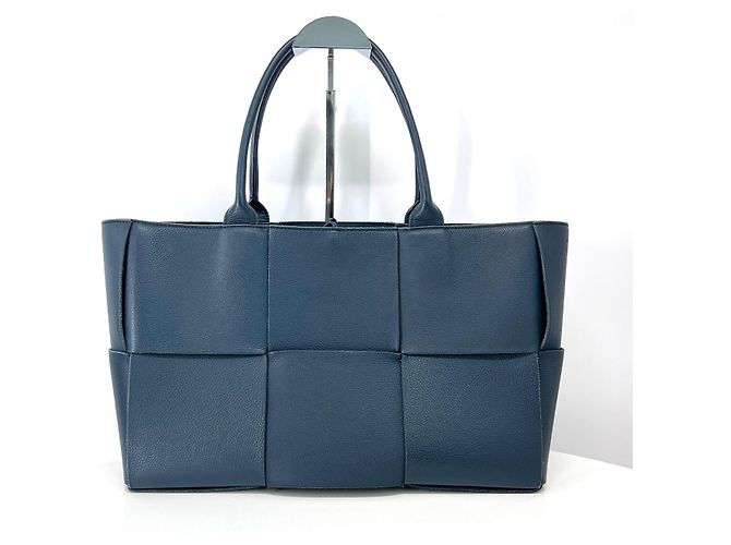 Borsa Tote Arco Medium Bottega Veneta Blu Pelle