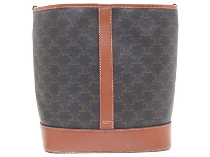 Céline Borsa a secchiello Triope Medium Borsa a spalla e Borsa a tracolla Marrone