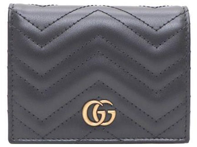 Gucci GG Marmont Chevron Wallet Black