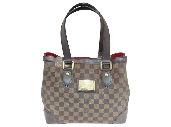 Louis Vuitton Borsa Tote Hampstead PM in canvas Damier Ebene Marrone