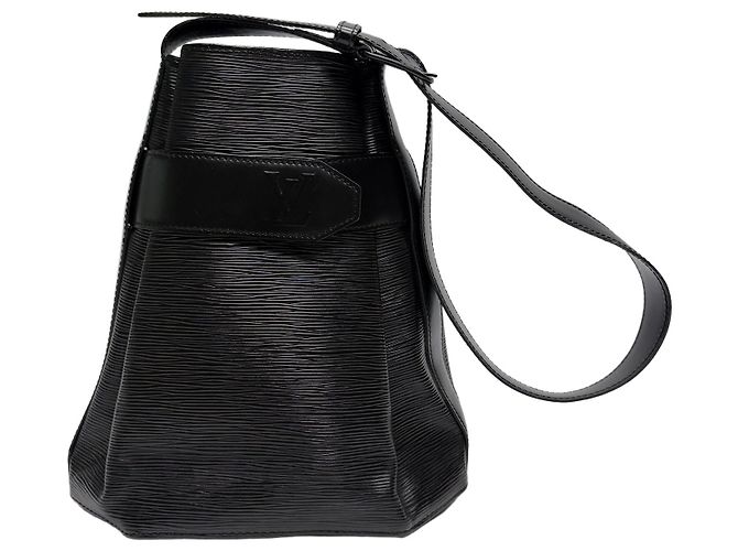 Bucket Louis Vuitton Borsa a Secchiello Saddle PM Borsa a Tracolla Nero