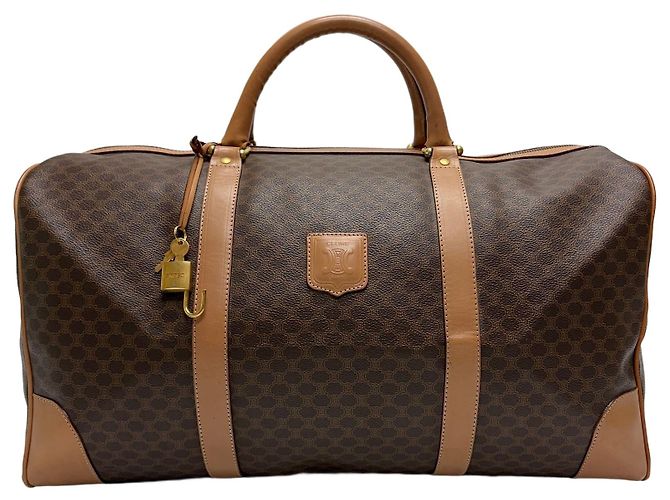 Céline Borsa Boston Macadam Borsa da viaggio unisex Marrone