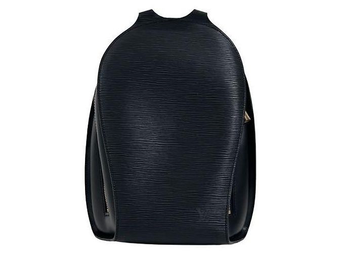 Louis Vuitton Epi Mabilon Leder-Rucksack Schwarz