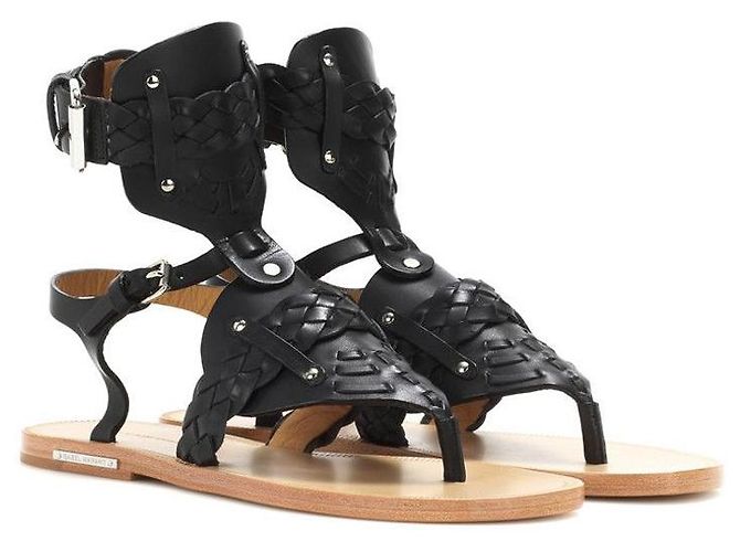 Isabel Marant Sandali in pelle nera Nero