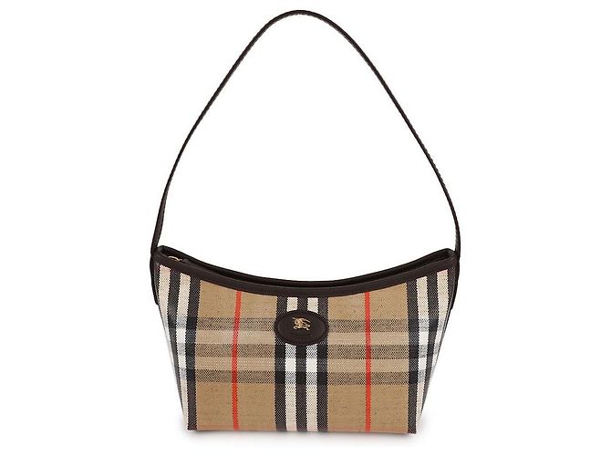 Burberry Borsa a spalla Mini Highland Marrone