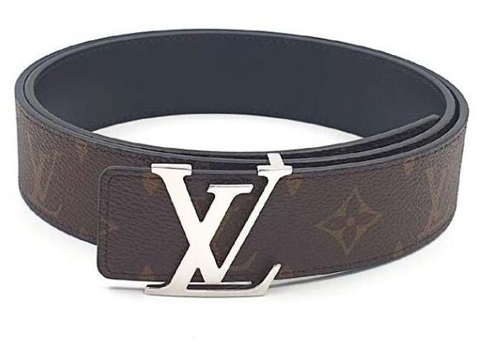 Louis Vuitton Initials Reversible Monogram Belt Silvery