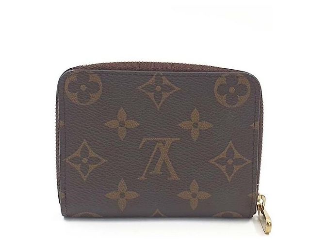 Louis Vuitton Monogram Zippy Coin Purse Black