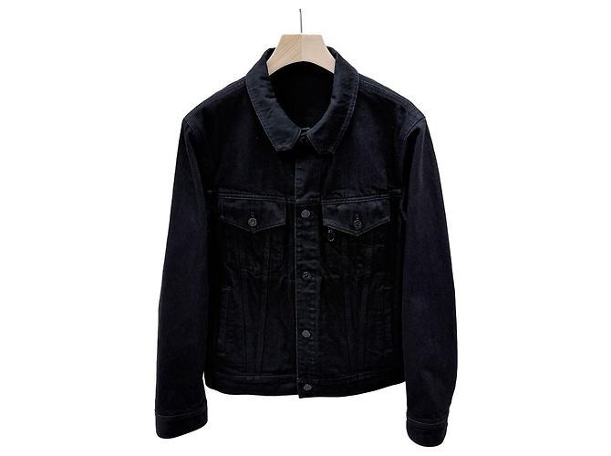 Louis Vuitton Denim Trucker Jacke Schwarz