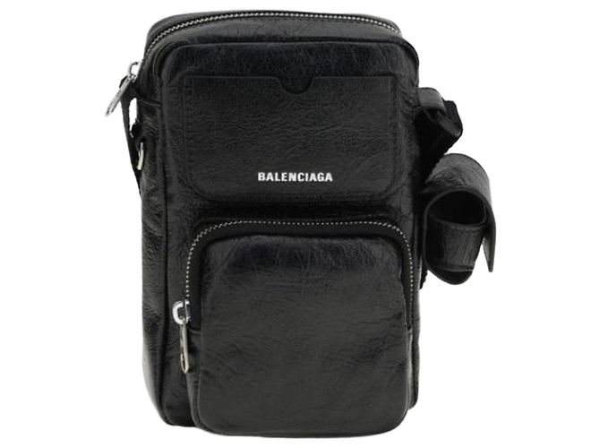 Balenciaga Borsa a tracolla verticale Supervision Nero