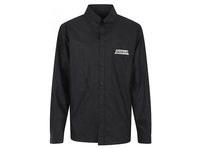 Balenciaga Camicia Masking Tape Nero