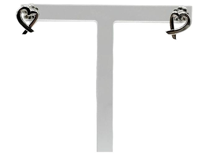 Tiffany & Co Orecchini Loving Heart Small Silver Argento