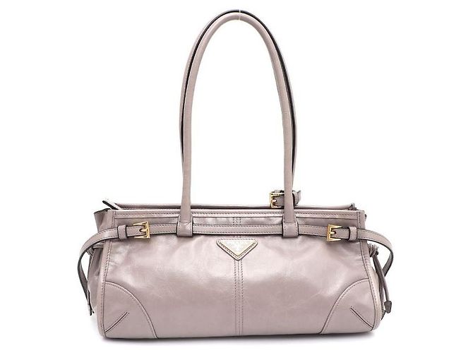 Prada Saco Tote e Saco de Ombro Bonny Medium Marrom