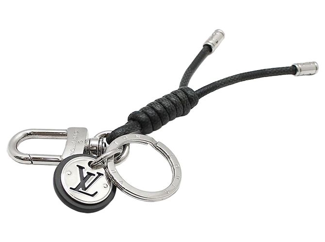 Louis Vuitton Damier Graphite Rope Keyring Holder Brown