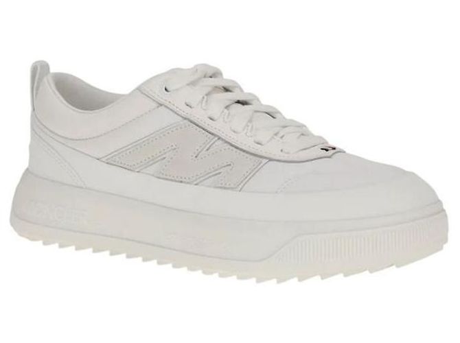 Moncler Altive Nubuck Suede Sneakers White Weiß