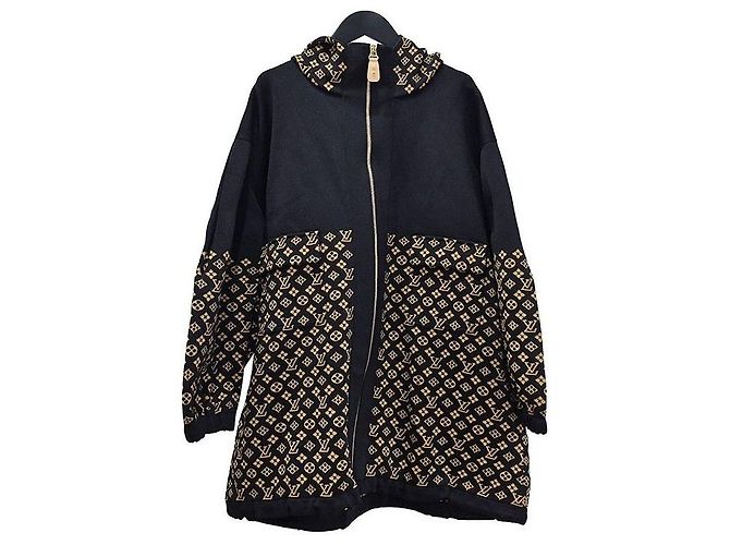 Louis Vuitton Giacca con cappuccio in jacquard Nero
