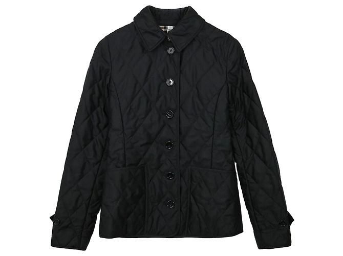 Burberry Pernelli Diamond Quilted Jacket XS Black