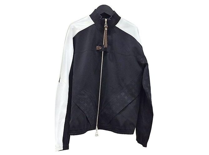 Louis Vuitton Nylon Track Zip Jacket Black