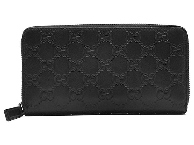 Gucci Shima Line Long Wallet Black