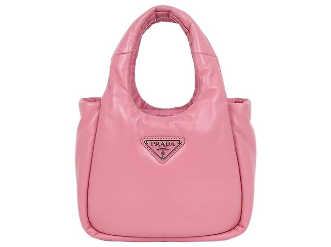 Prada Borsa Tote in pelle Napa inutilizzata Rosa