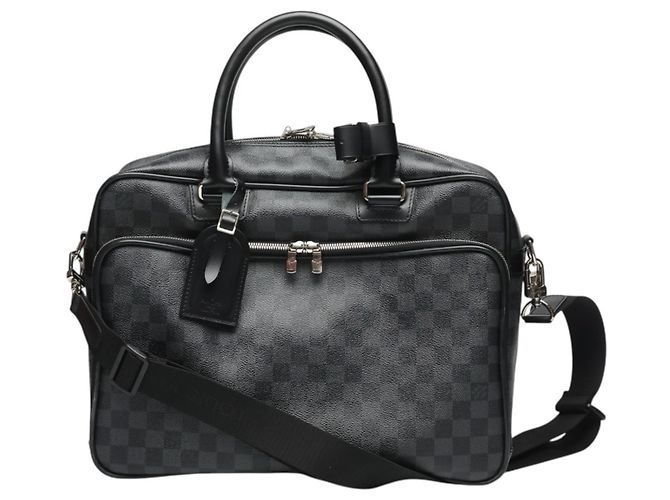 Bolsa de Ombro Louis Vuitton Damier Graphite Marrom