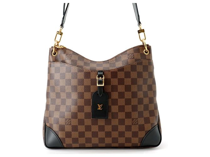 Borsa Louis Vuitton Damier Ebene Odeon NM MM Nero