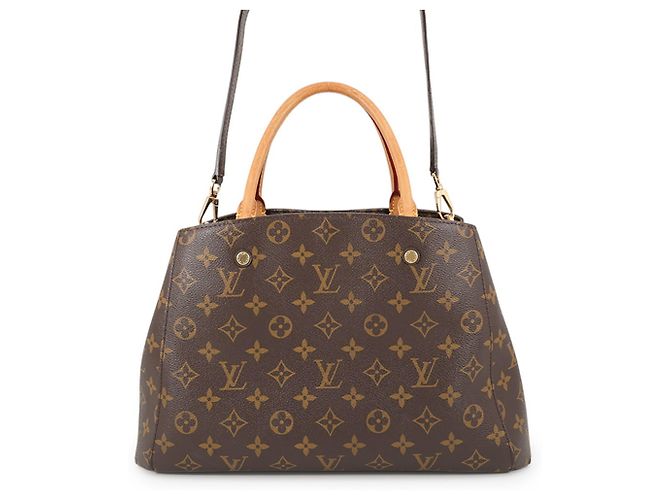 Borsa Louis Vuitton Monogram Montaigne MM Marrone